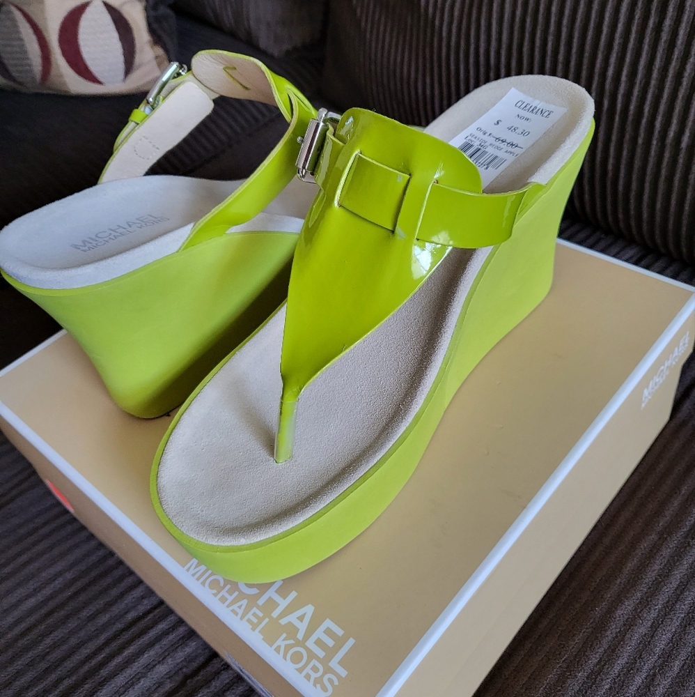 Michael Kors Seaside Wedge Green